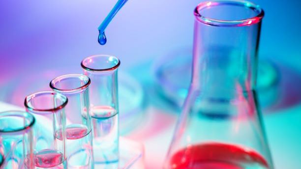 Test tubes and lab testing equipment