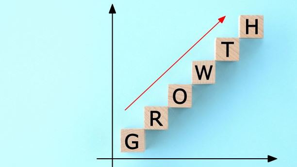 Graph showing growth