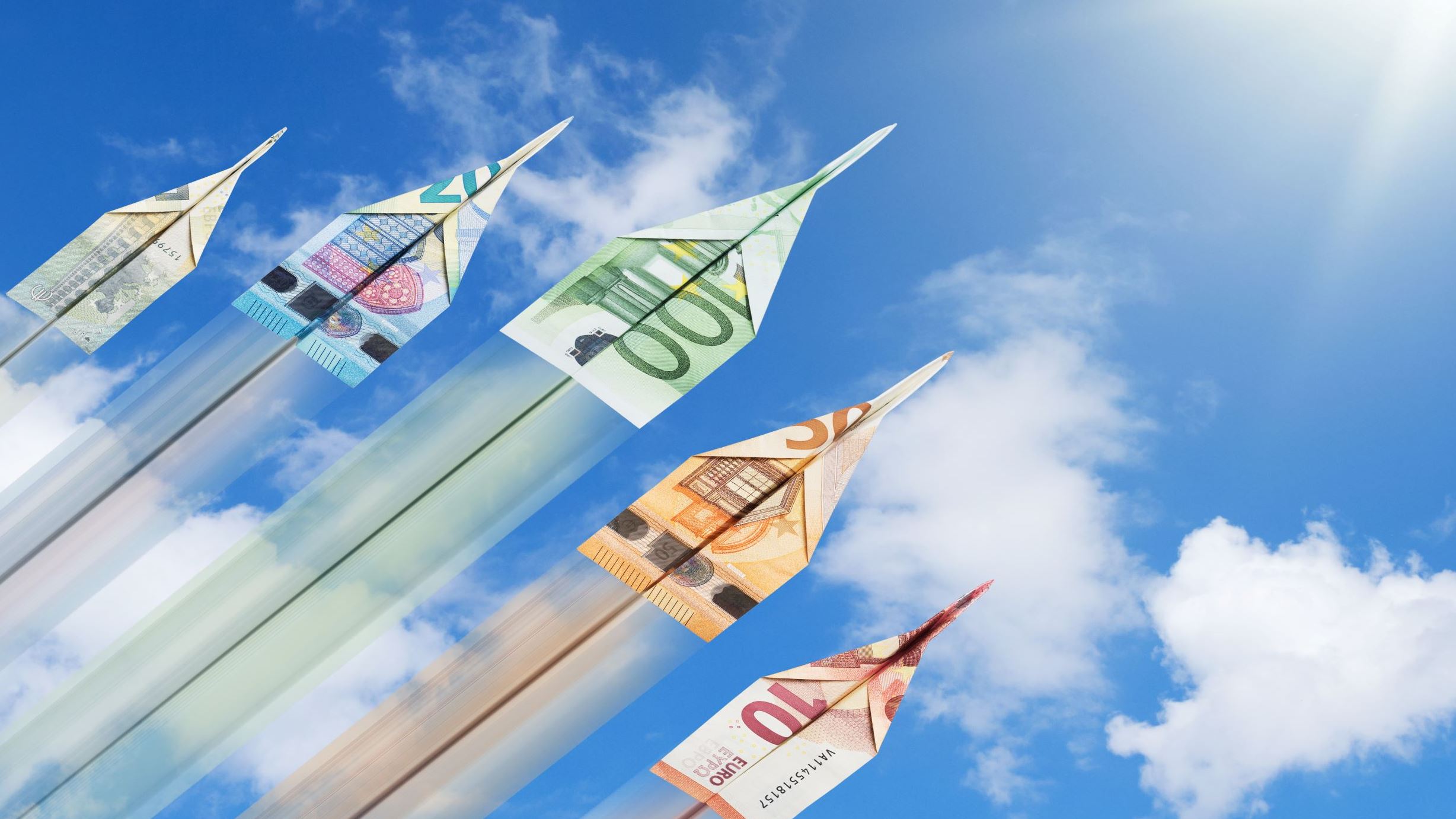 paper money airplanes