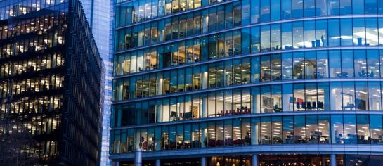 Modern Glass Building Exterior
